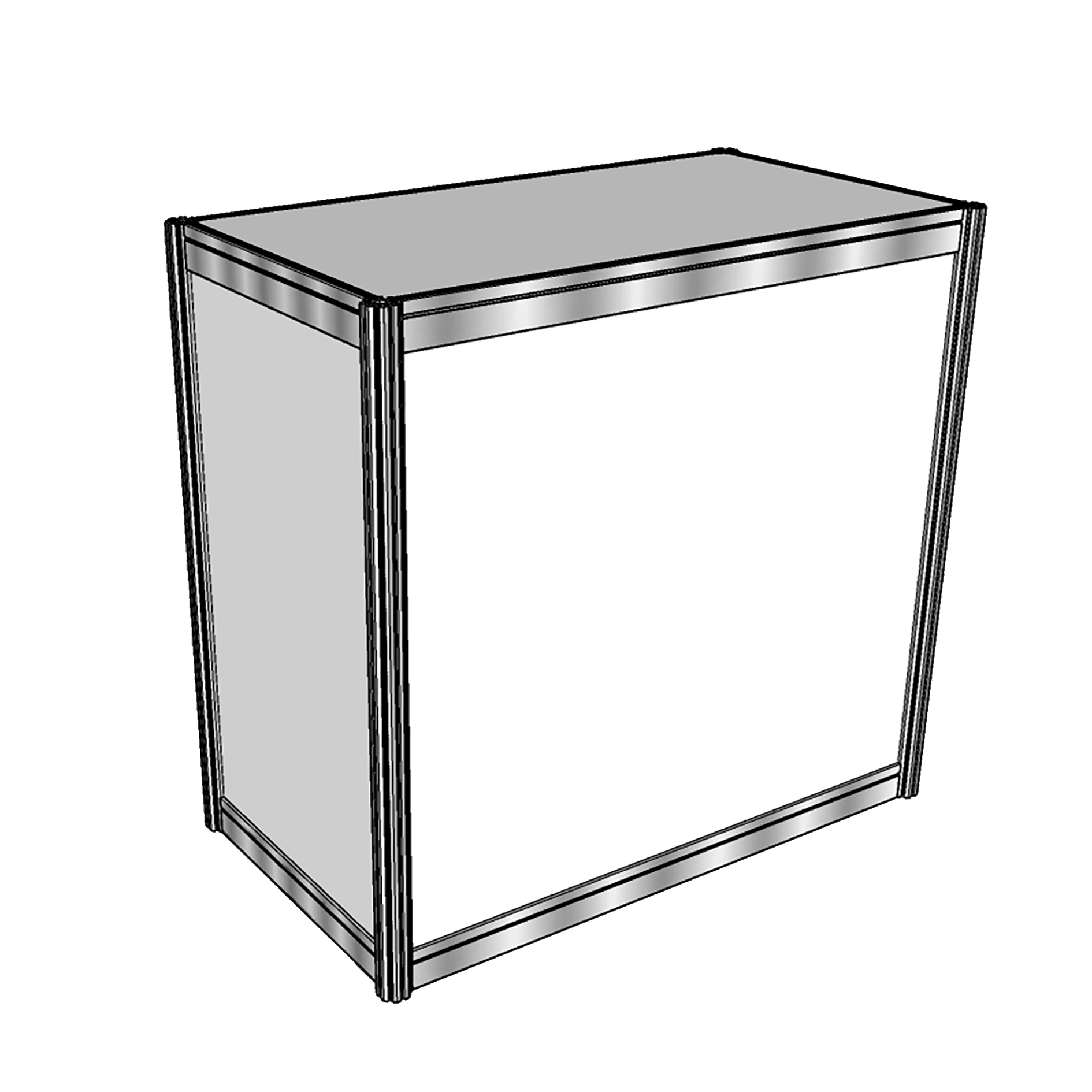เคาน์เตอร์ ขนาด 100x100x50 cm