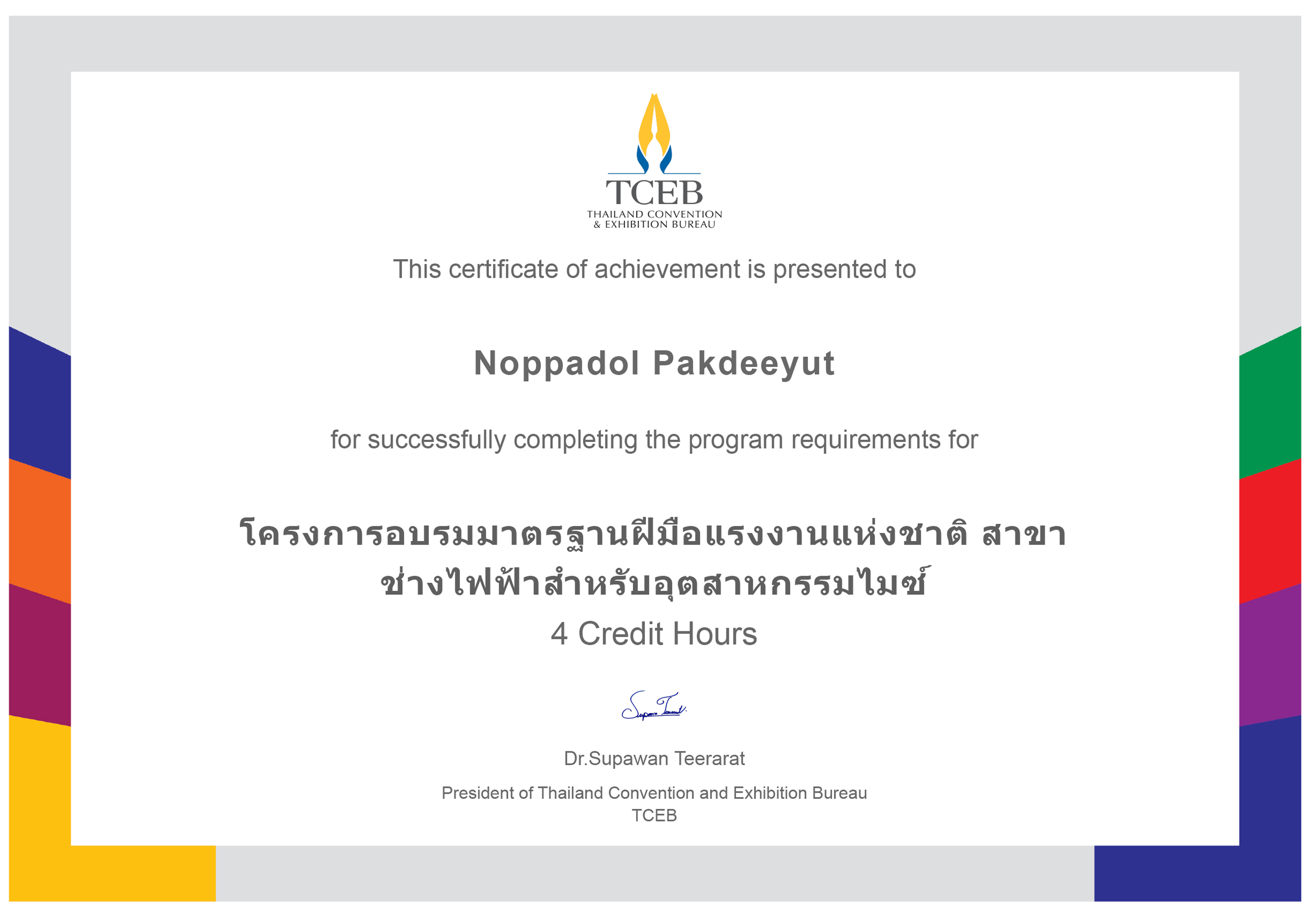 ใบอนุญาต/ใบรับรอง 1